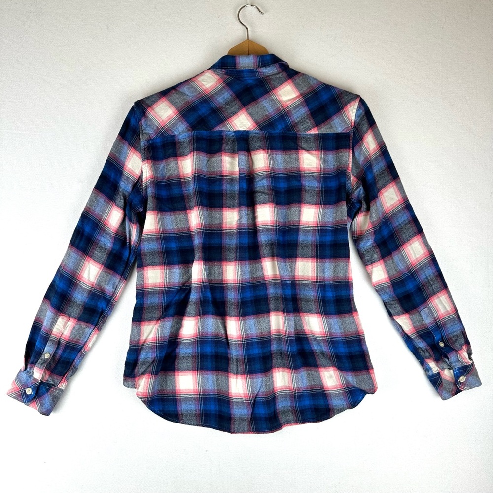 Gap x Pendleton Plaid Boyfriend 2 Pocket Flannel Button Down Shirt Soft - Picture 4 of 9